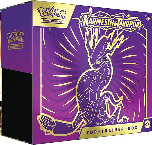 Pokémon Top-Trainer-Box Karmesin & Purpur