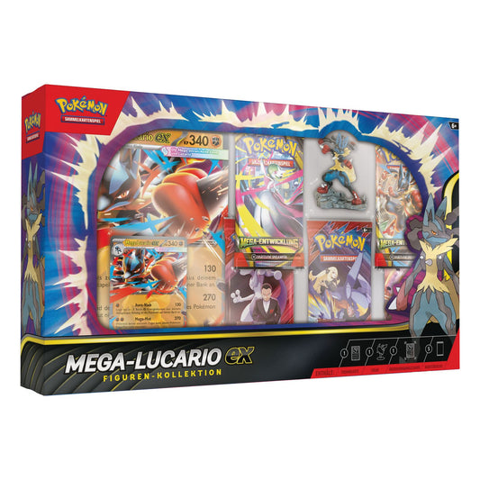 Pokemon - Mega-Lucario-Ex Sammelkarten Premium Figuren Kollektion (Deutsch)